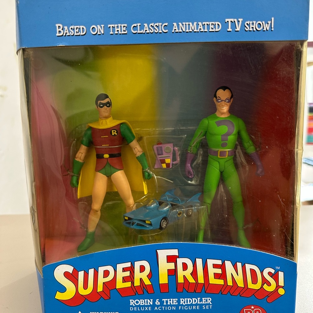 DC Comics Super Friends Robin Action Figure Set - Blue and Yellow